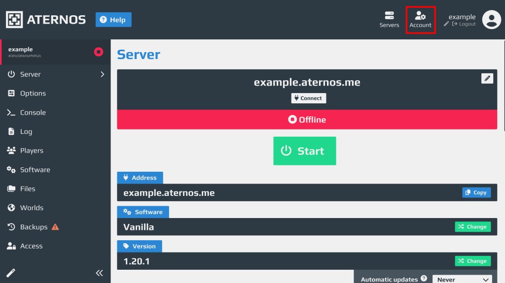 Aternos là gì - Hạn chế thường gặp