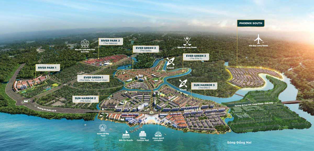 Aqua City - Không gian xanh, mặt nước và nhịp sống ven sông Aqua City - Không gian xanh, mặt nước và nhịp sống ven sông